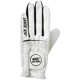 Jack Bunny 262-3985317 Continuous Classic Unisex Gloves (Synthetic Leather Fabric, One Hand) / Synthetic Leather Golf, 030_White x Black