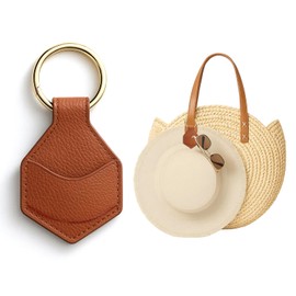 JCWPVA Magnetic Hat Clip for Travel on Bag, Strong Hold Hat Holder for Beach Cruise and Cabin Essentials, Secure Hanging for Hats and Sunglasses, Lightweight Portable Bag Accessory(Brown)