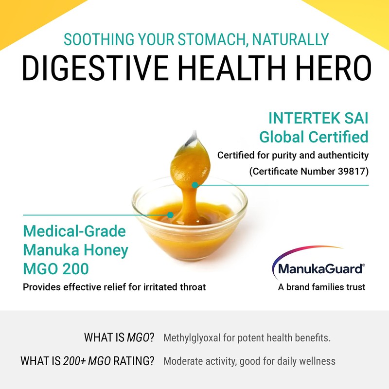 ManukaGuard - MEDICAL GRADE Throat Soother, 8+, MGO 200