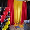 15ft x 10ft Wrinkle Free Black Red Yellow Backdrop Curtains