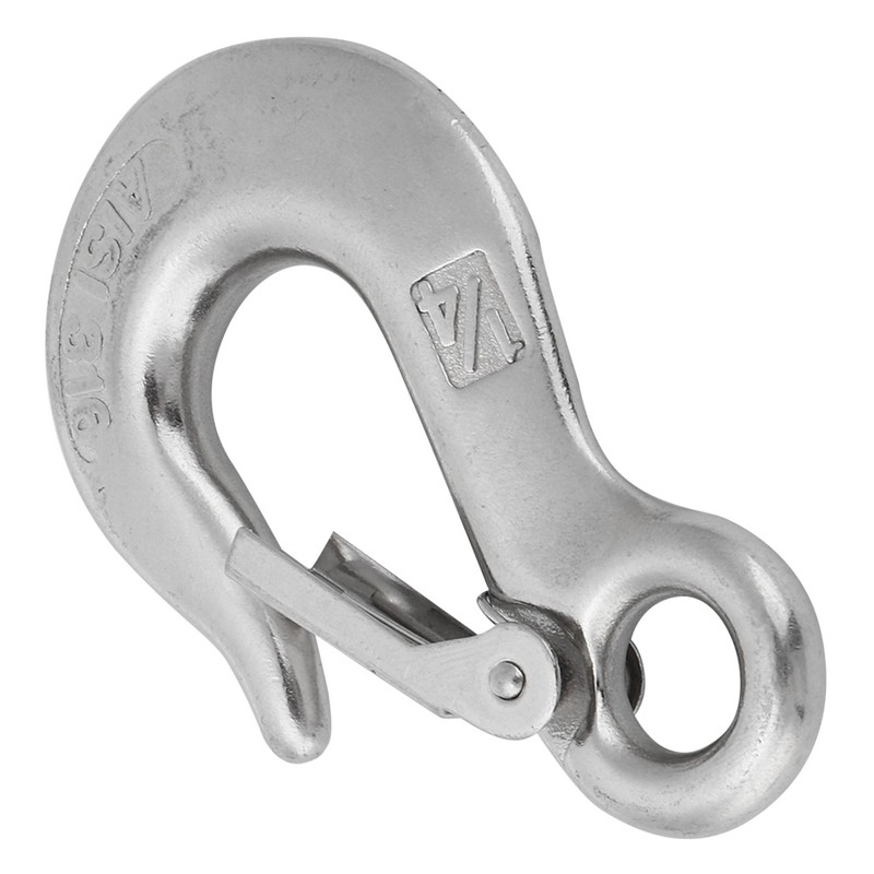 Durable Stainless Steel Clevis Slip Hook with Safety Latch Rowing