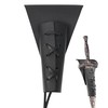 Dagger Holder Sword Belt with Lacing, Medieval-Style Sword Frog, Adjustable