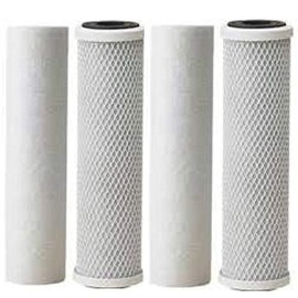Replacement Filters Standard Sized 2 Bone Char Carbon 2 Sediment Filters