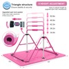 Tepemccu Expandable Gymnastics Bars,Adjustable Height Gymnastic Horizontal Bars,Junior Training Bar