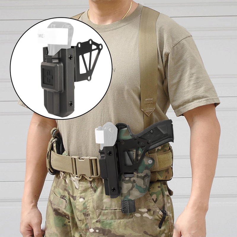 NIRIAHO Tactical Universal Duty Holster Extended Support Holder with Tourniquet