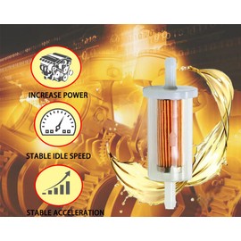 845125 Engines Fuel Filter 1/4" I.D. Fuel Line for Br-iggs and St-ratton 695666 John Deer D100 D105 D110 D120 D125 D130 D140 D150 D155 D160 D170 LA120 LA130 LA125 LA115 LA105