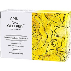 CellRen Eczema Soap Bar. Natural Relief for Eczema. Safe For Adults, Kids, and Babies. Extra Skin-Calming Formula. 4oz