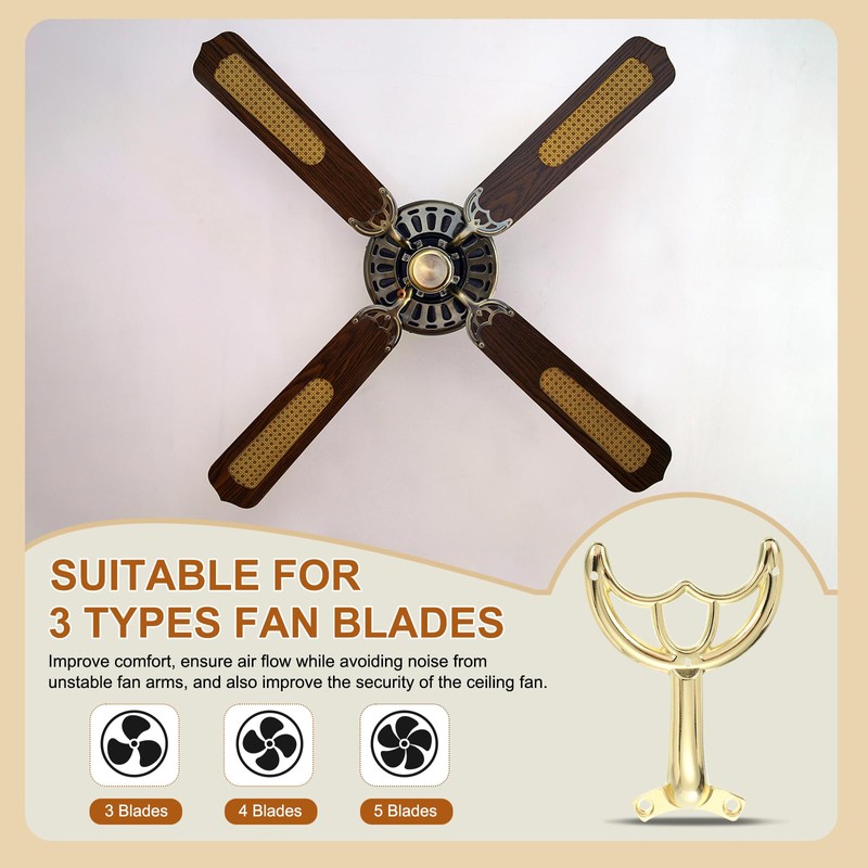 PATIKIL Ceiling Fan Blades Arms Replacement, 3 Pcs 52" Fan