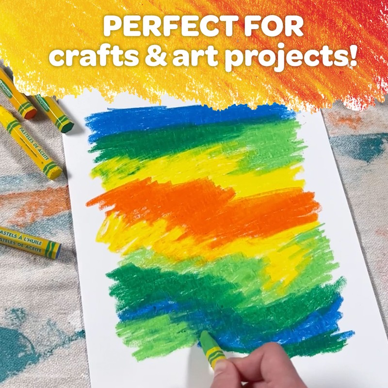 Crayola Oil Pastels Classpack (336ct), 12 Brilliant Opaque Colors, Kids