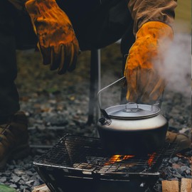 Fire-Maple Frost 1.2L Camping Kettle Camp Tea Coffee Pot Aluminum Outdoor Hiking Water Boiler Portable Teapot Lightweight with Foldable Handle for Bushcraft