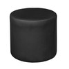 Logan Round Ottoman- Black