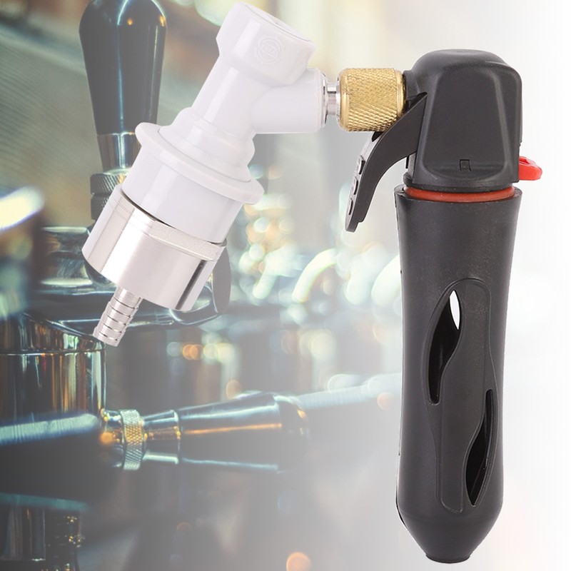 Handhold Pressurizer Keg Charger Kit with Carbonation Cap for Beer