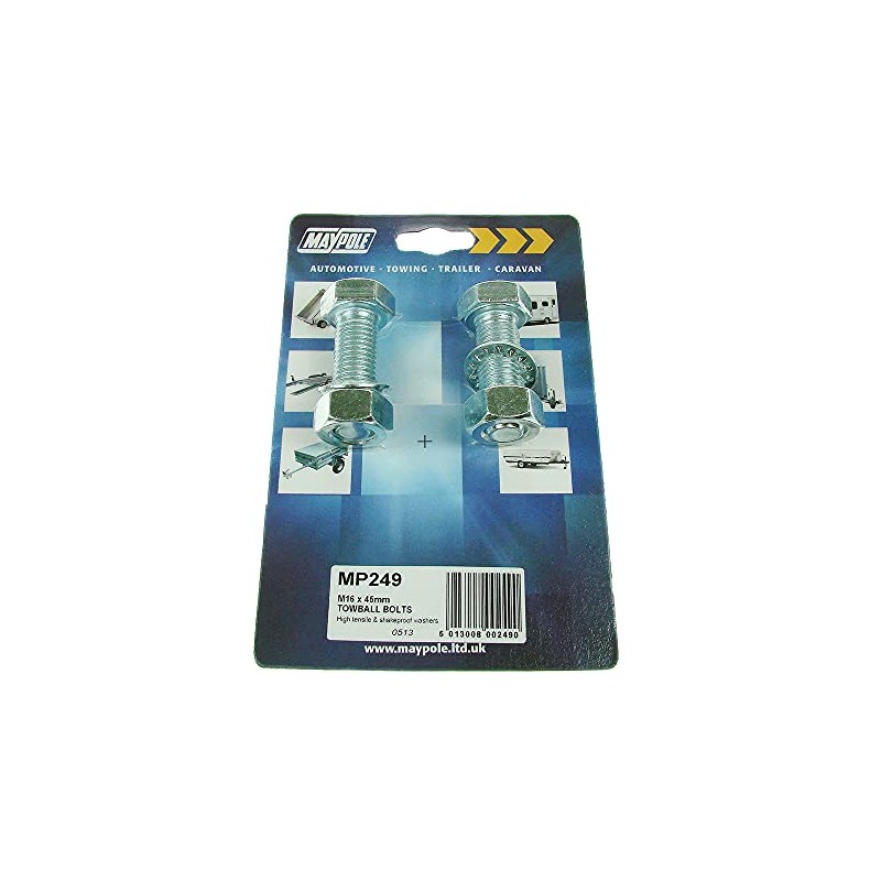 Maypole MP249 Tow Ball Bolts M16 x 45 mm -