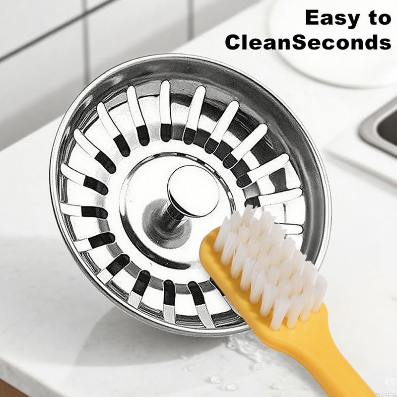 Kitchen Sink Strainer Plug, 78mm Hole Stainless Steel Sink Strainer