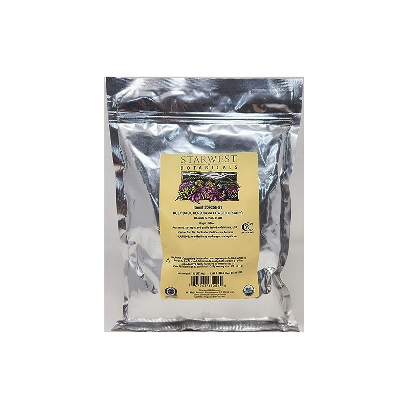 Organic Holy Basil Leaf Powder (Rama)