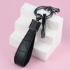 Aotoyou Short Key Chain, Leather Key Ring with Key Ring