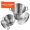 IMUSA Aluminum Steamer Dual Piece Set, 32 Qt and 10