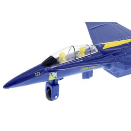 🛦 United States Navy Blue Angels F/A-18 Super Hornet Fighter Jet 6inch Die Cast Metal Model Toy w/ Pullback Action