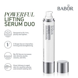 DOCTOR BABOR LIFTING RX Dual Eye Solution, Anti-Aging Day and Night Serum, to Reduce Wrinkles, Crow's Feet, and Dark Circles Under Eyes with Hydro-Filler and Re-Charge Complex, Fragrance Free