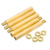 PATIKIL 50mm+6mm M5 Standoff Screws, 10 Pack Brass Hex PCB