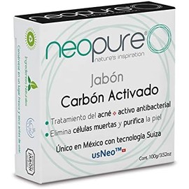 Jabón neopure® Carbón Activado + usNeo® Barra 100 G
