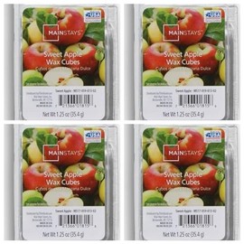 Generic Mainstays Sweet Apple Scented Wax Cube Melts, 4 Pack, 5 oz Total, Green