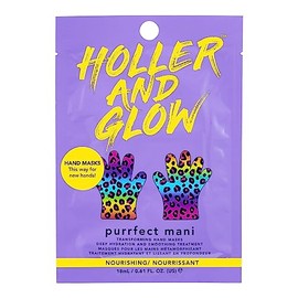 Holler and Glow Purrfect Mani, Hydrating Printed Hand Masks