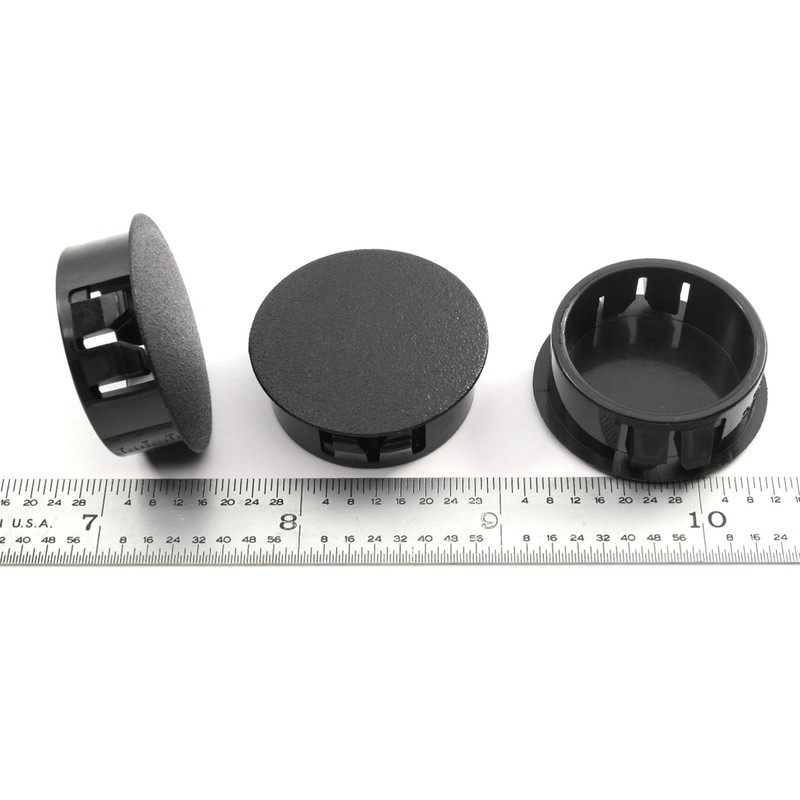 Black Nylon Hole Plugs Fits 1 1/8" Diameter Hole -