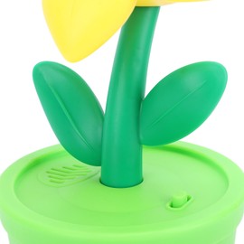 Bubble Machine with LED Light and Music Sunflower Electric Bubble Maker Battery Powered Bubble Blower for Kids