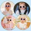PANTIDE 2pcs Baby Sunglasses Unbreakable Polarized Cute Sunglasses with Adjustable