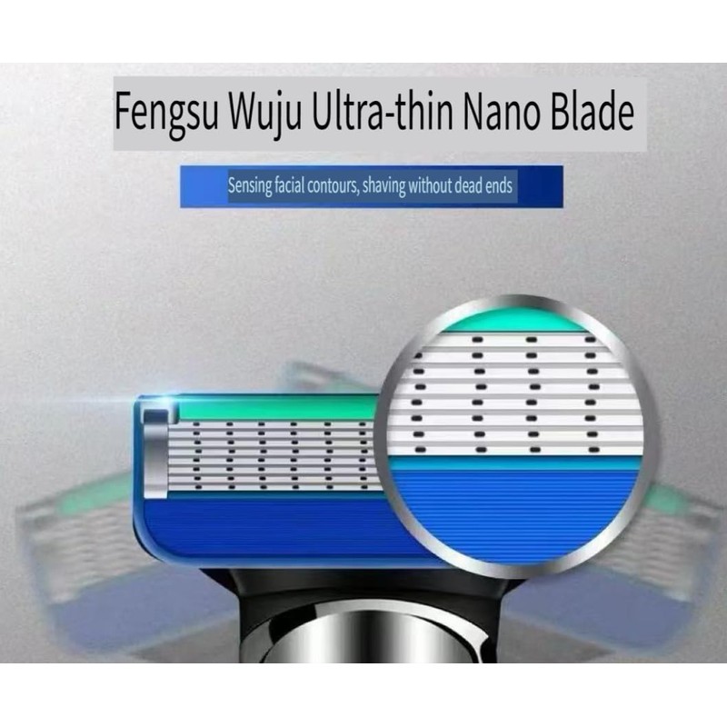 Complete Women's Razor Set - 1 Handle, 4 Blades, 5-Layer