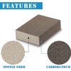 Auniwaig Sanding Sponge Block, 400-600 Grits Sandpaper Sponge, Wet &