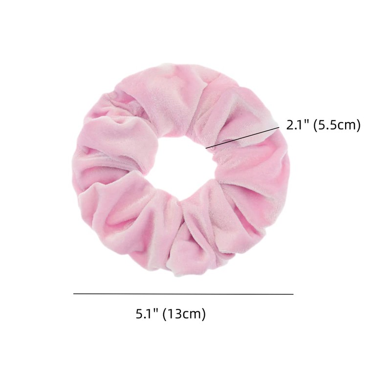 2 Pcs Pink Color Large Size Scrunchies for Hair Women