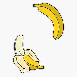 MAGNET Banana. Magnet Bumper Sticker Car Magnet Flexible Reuseable Magnetic Vinyl 5"