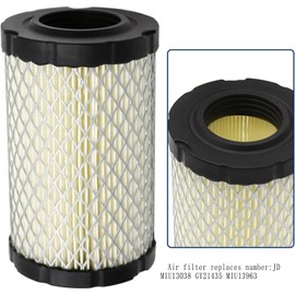 Drblawi Compatible with 2-Pack D100 D110 D130 D140 Air Filter with Fuel Filter for John Deere MIU14395 GY21435 MIU13963 MIU13038 Husqvarna YTA22V46 YTH22V46 YTH24V48 HU800awd Lawn Mower Tractor