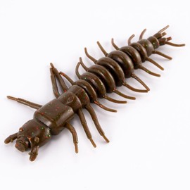 Dr.Fish 8 Pack Hellgrammite Soft Fishing Lure Worm Bait 3" Freshwater Bass Fishing Plastic Lures Grub Crappie Panfish Bluegill Trout Walleye Dark Brown