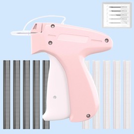 Stitchy Quick Clothing Fixer, Tagging Gun for Clothing, Comes with 6 Fine Needles, 500 Black & 500 White Fasteners, Quick Stitch Sewing Gun Tag Gun for Clothes
