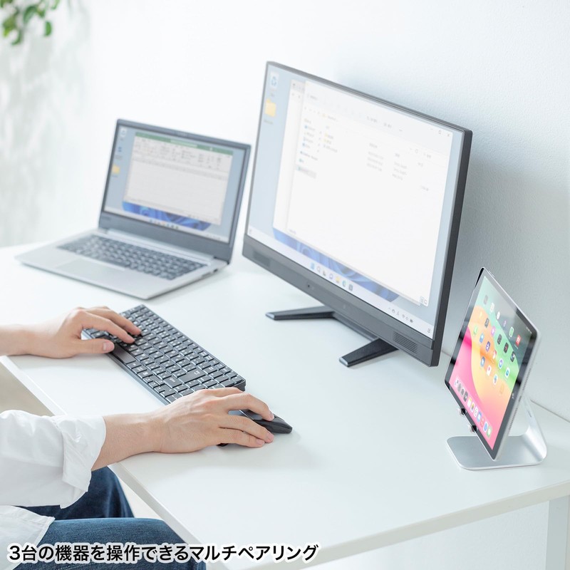 Sanwa Supply MA-BIS3116BK Silent Bluetooth 5.0 IR LED Mouse (3