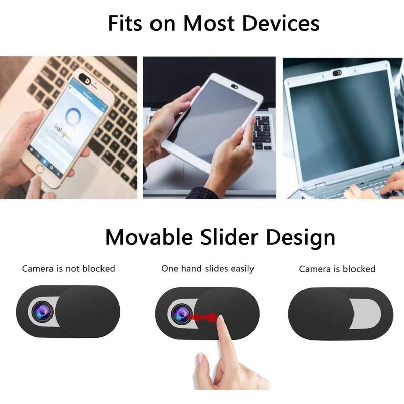 4 Pack Webcam Cover Slider for Privacy, 0.027 inch Ultra