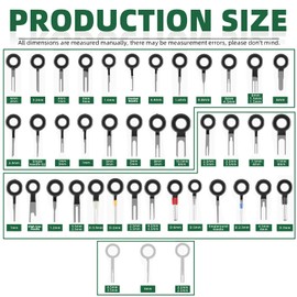 Keadic Terminal Extractor Removal Tool Kit, STK Terminal Removal Tool Set for Car, Car Cable Plug Removal Tool, Pin Extractor Repair Remover, Key Tools, Pack of 41