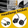 Headlight Wiring Harness Assembly Headlamp Socket Compatible with 2008-2014 Chevy