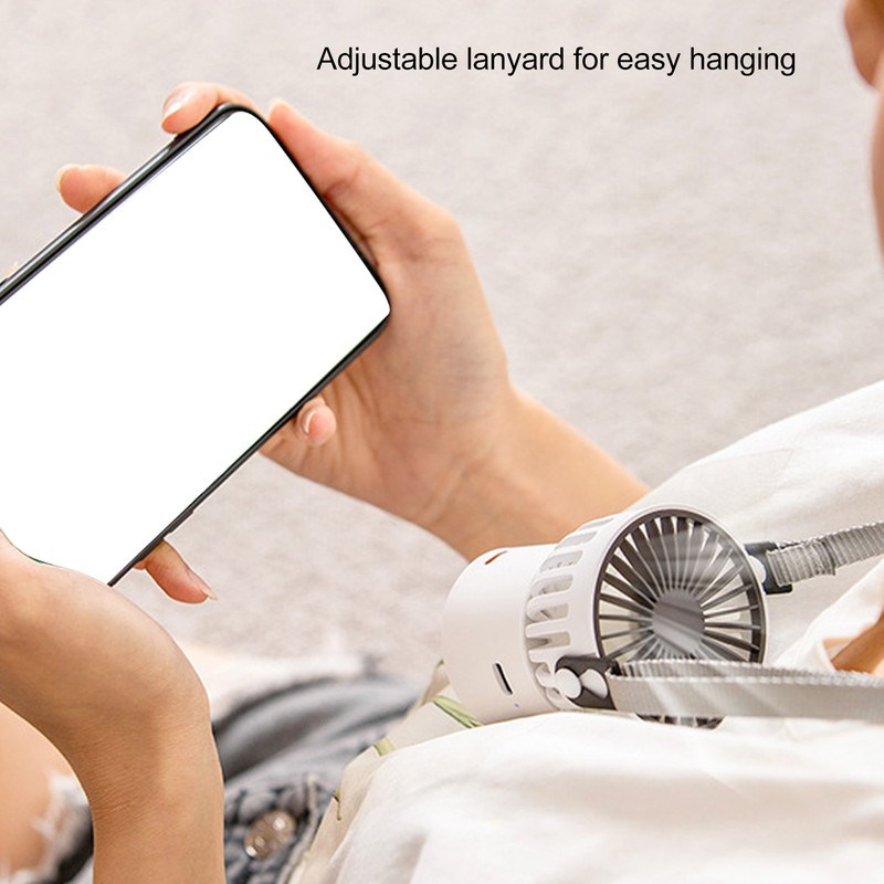 Necklace Fan 3.5W 3 Modes 45 Degrees Up and Down