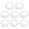 sourcing map 34-35mm Pipe Cover Decoration PP Plastic Water Pipe