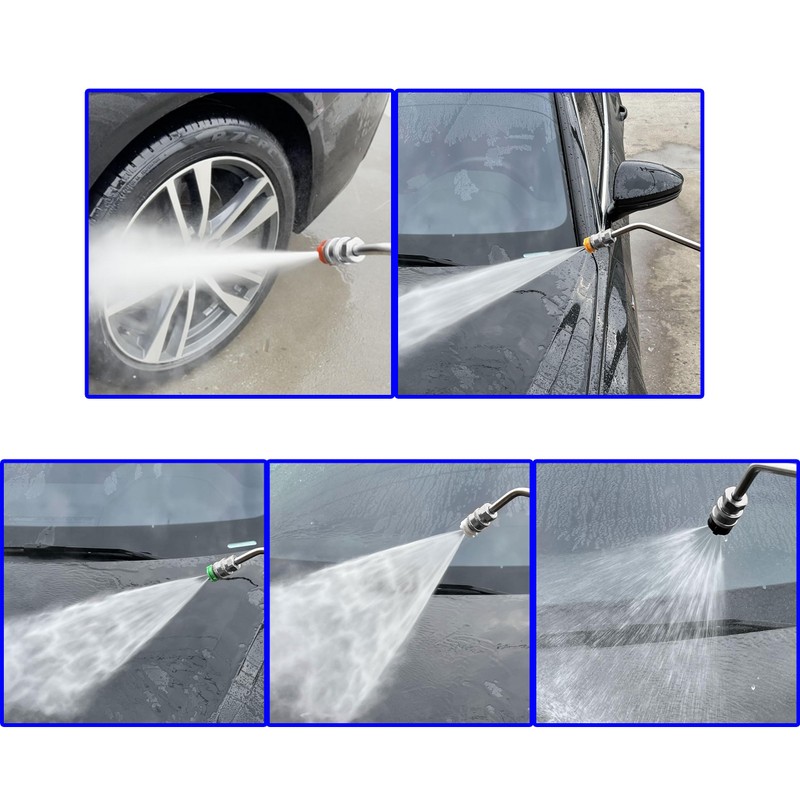 FIXFANS Pressure Washer Wand 45 Degree, Curved Extension Wand 15