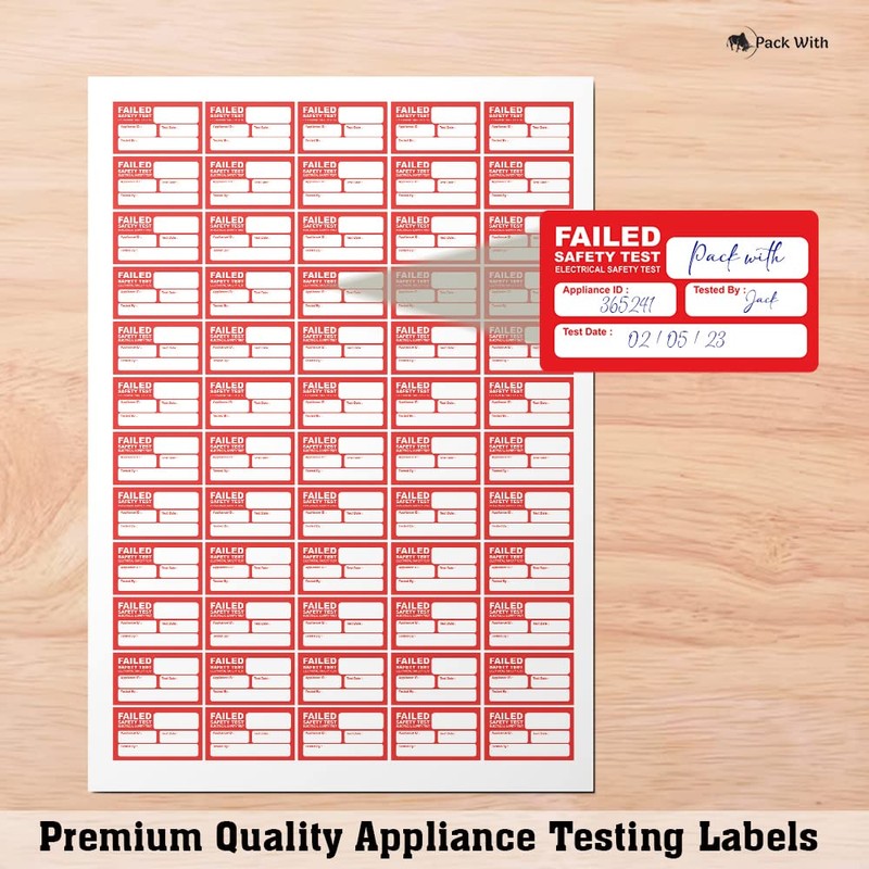 Pat Testing Labels Pack of 1050 Pat Test Pass Stickers