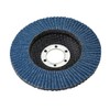 10 flap discs, diameter 115 mm, grain 40, blue, INOX,