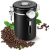 Olyzer Stainless Steel Coffee Canister 22 oz, Airtight Coffee Storage