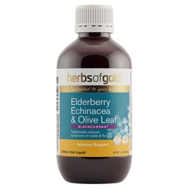 Herbs Of Gold Elderberry Echinacea & Olive Leaf 200ml Oral Liquid