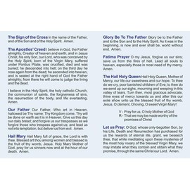 How to Pray the Rosary Prayer Card LAMINATED (3-pack), with a Bonus Holy Card of Jesus and the Footprints Story