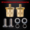 Ampper M6 Thread Male Brass Battery Terminal Charging Posts, M6